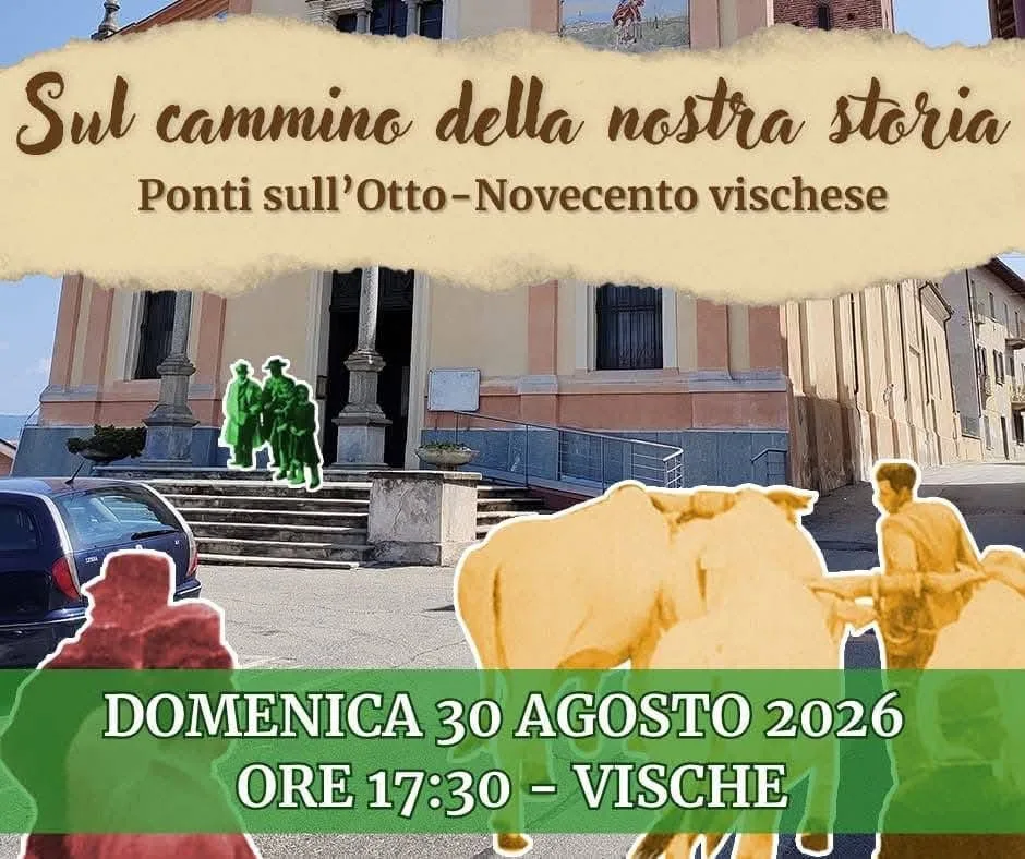 Locandina Sul cammino della nostra storia 2026 a Vische (Torino)