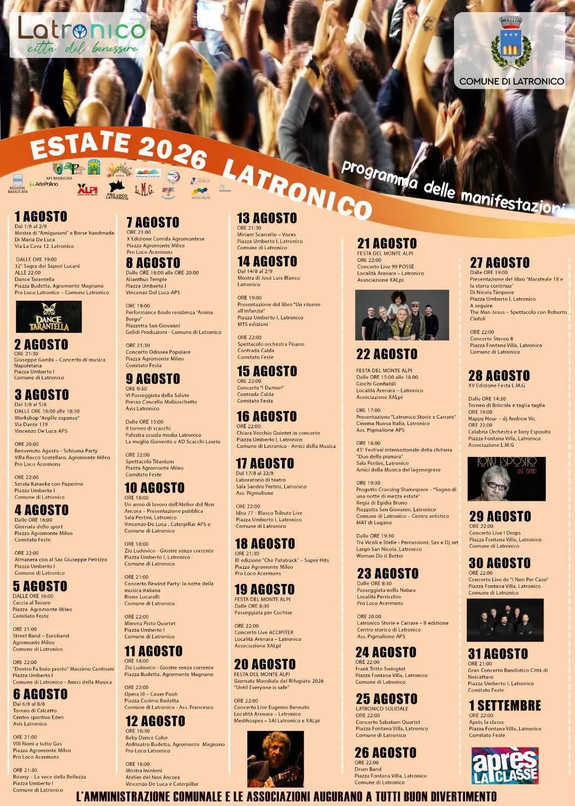 Locandina Street Band Euroband 2026 a Latronico (Potenza)