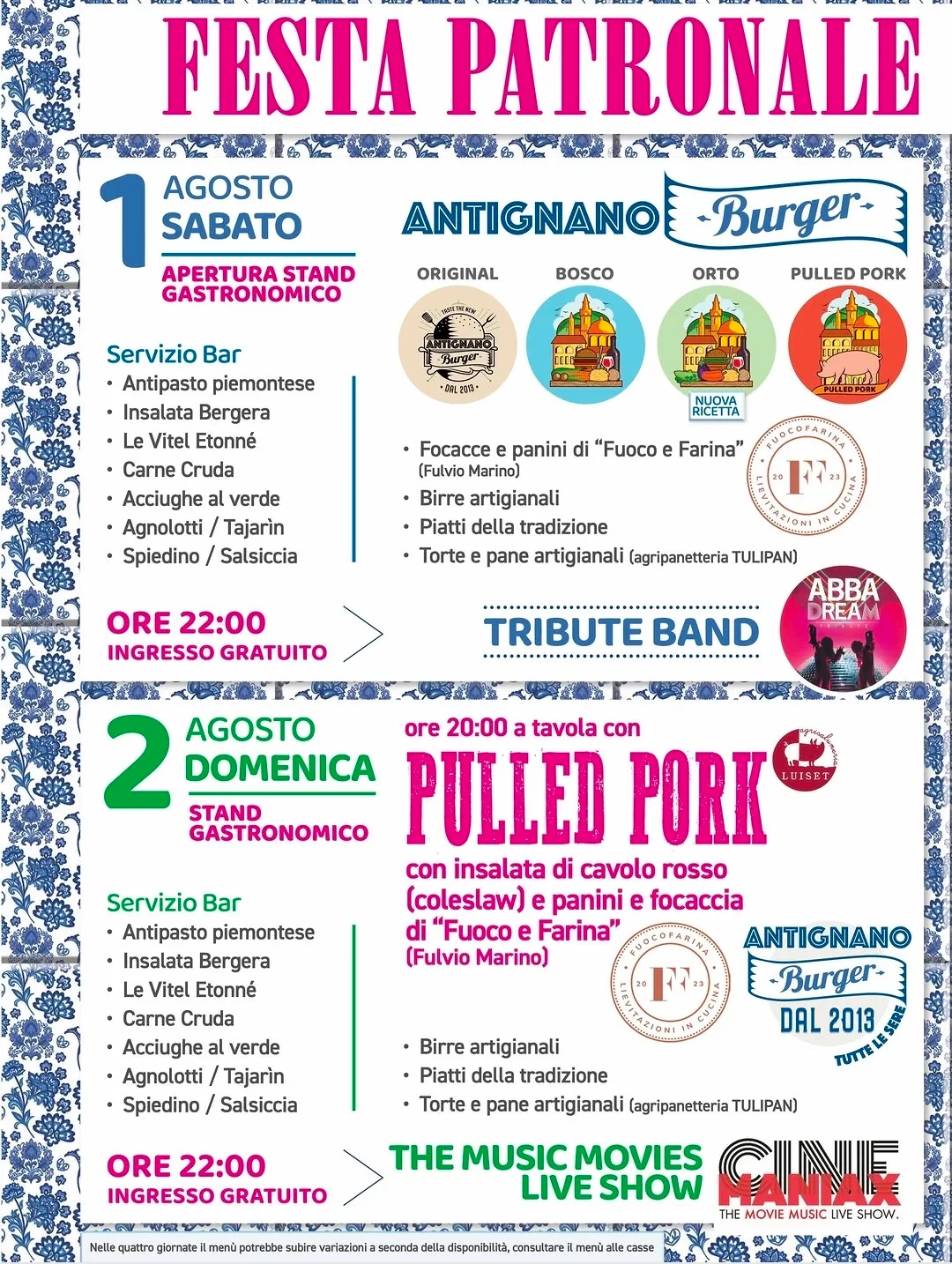 Locandina Festa Patronale di Antignano 2026 a Livorno (Livorno)