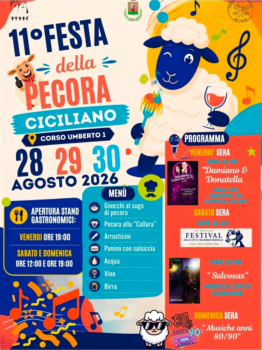 Locandina 11ª Festa della Pecora Ciciliano 2026 a Ciciliano (Roma)