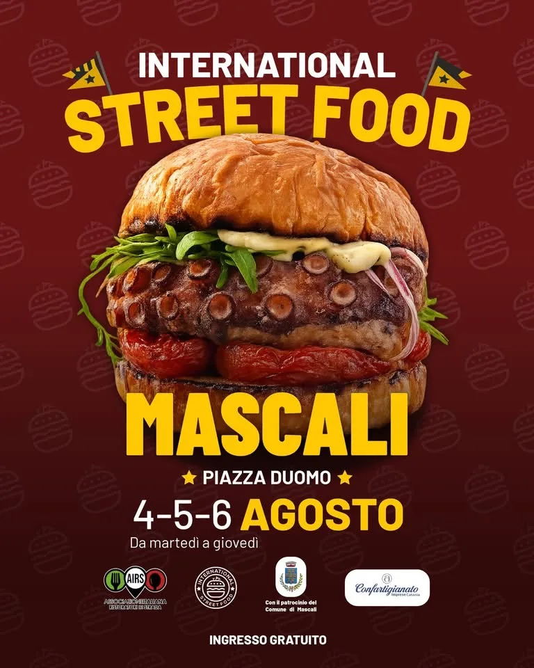 Locandina International Street Food Mascali 2026 a Mascali (Catania)