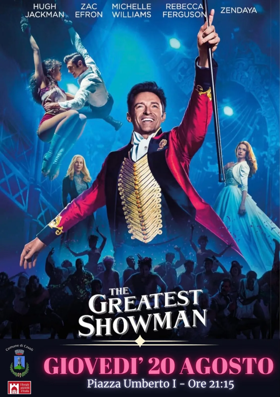 Locandina The Greatest Showman 2026 a Casoli (Chieti)