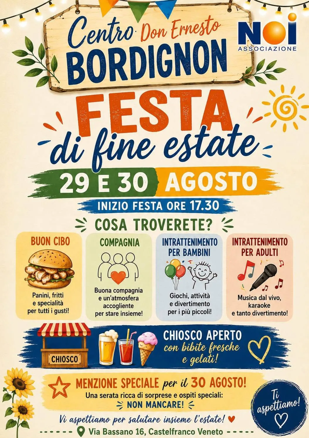Festa di fine estate 2026