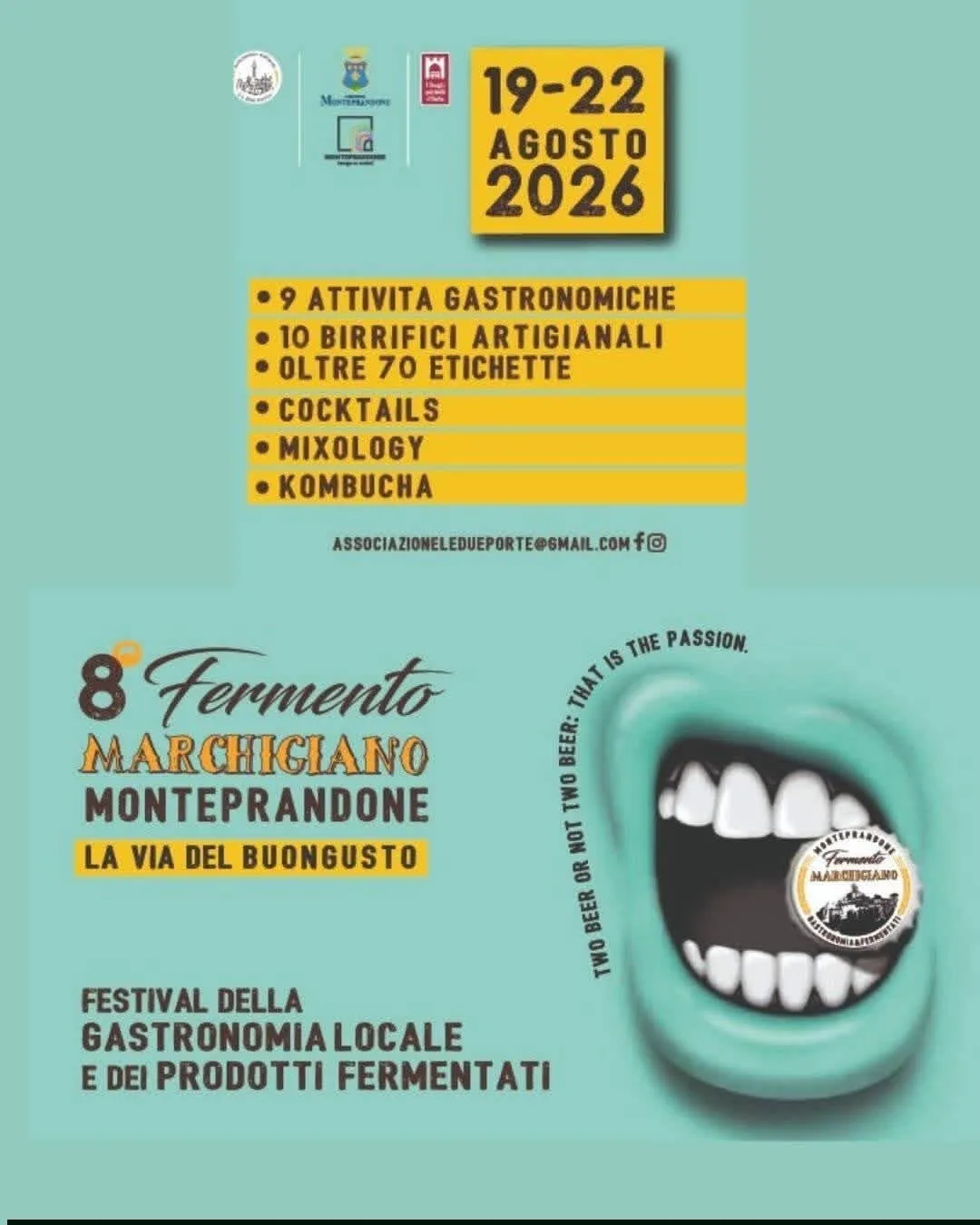 Locandina 8ª Fermento Marchigiano Monteprandone 2026 a Monteprandone (Ascoli Piceno)