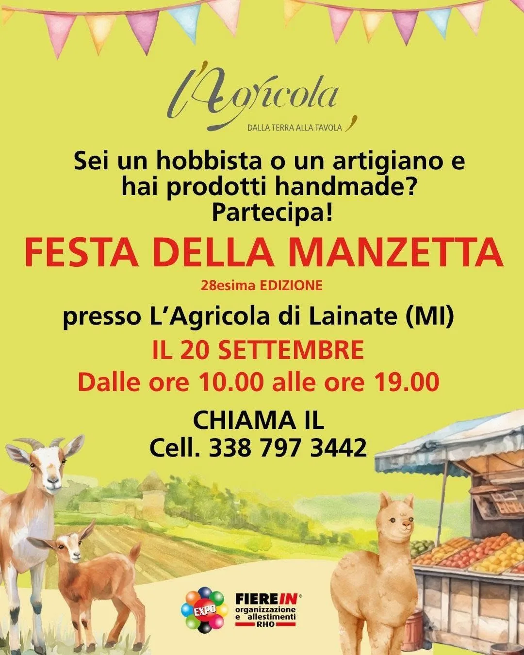 Locandina 28ª Festa della Manzetta 2026 a Lainate (Milano)