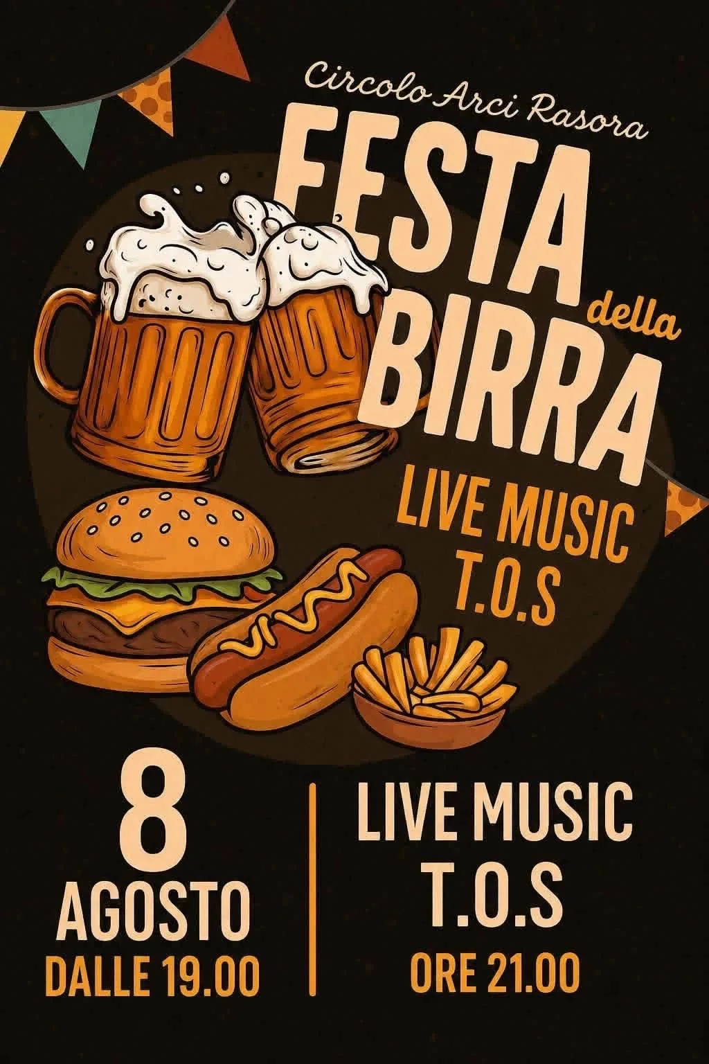 Locandina Festa della Birra 2026 - Circolo Arci Rasora a Castiglione dei Pepoli (Bologna)