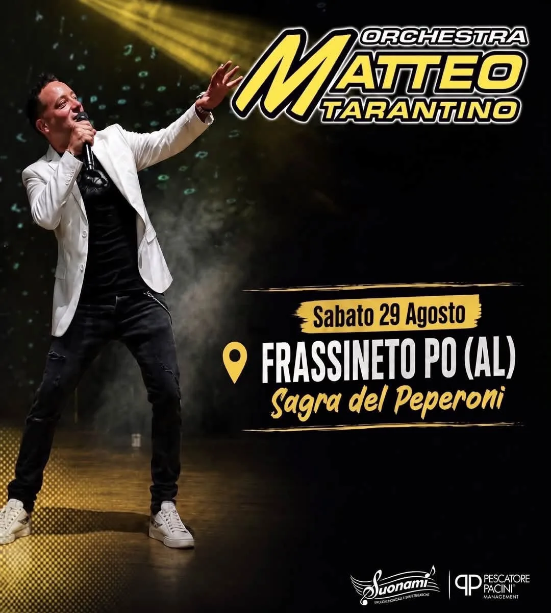 Locandina Sagra del Peperoni 2026 a Frassineto Po (Alessandria)