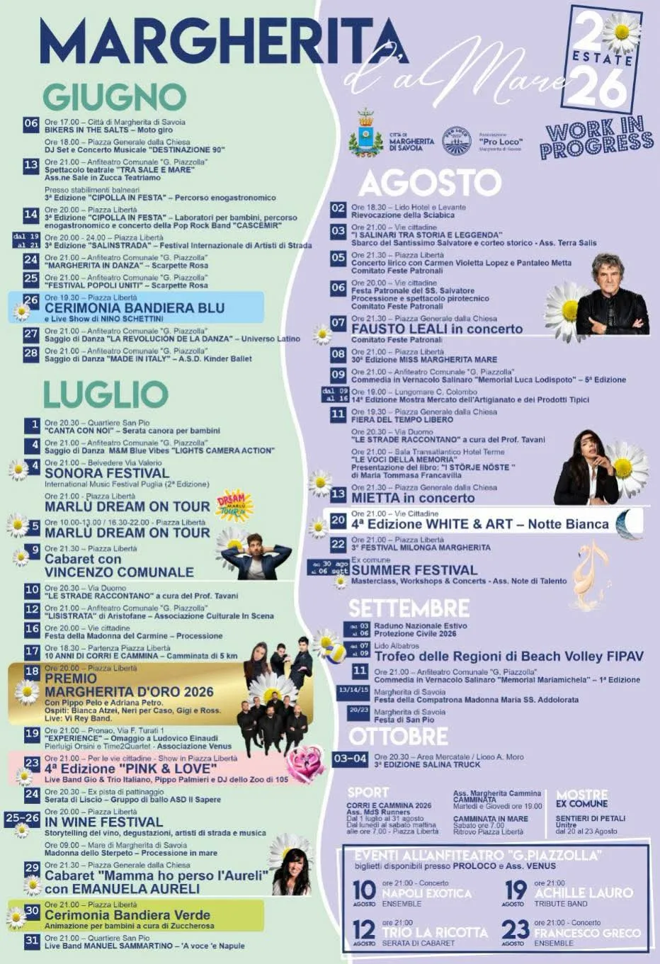 Locandina Serata di Liscio 2026 a Margherita di Savoia (Barletta-andria-trani)
