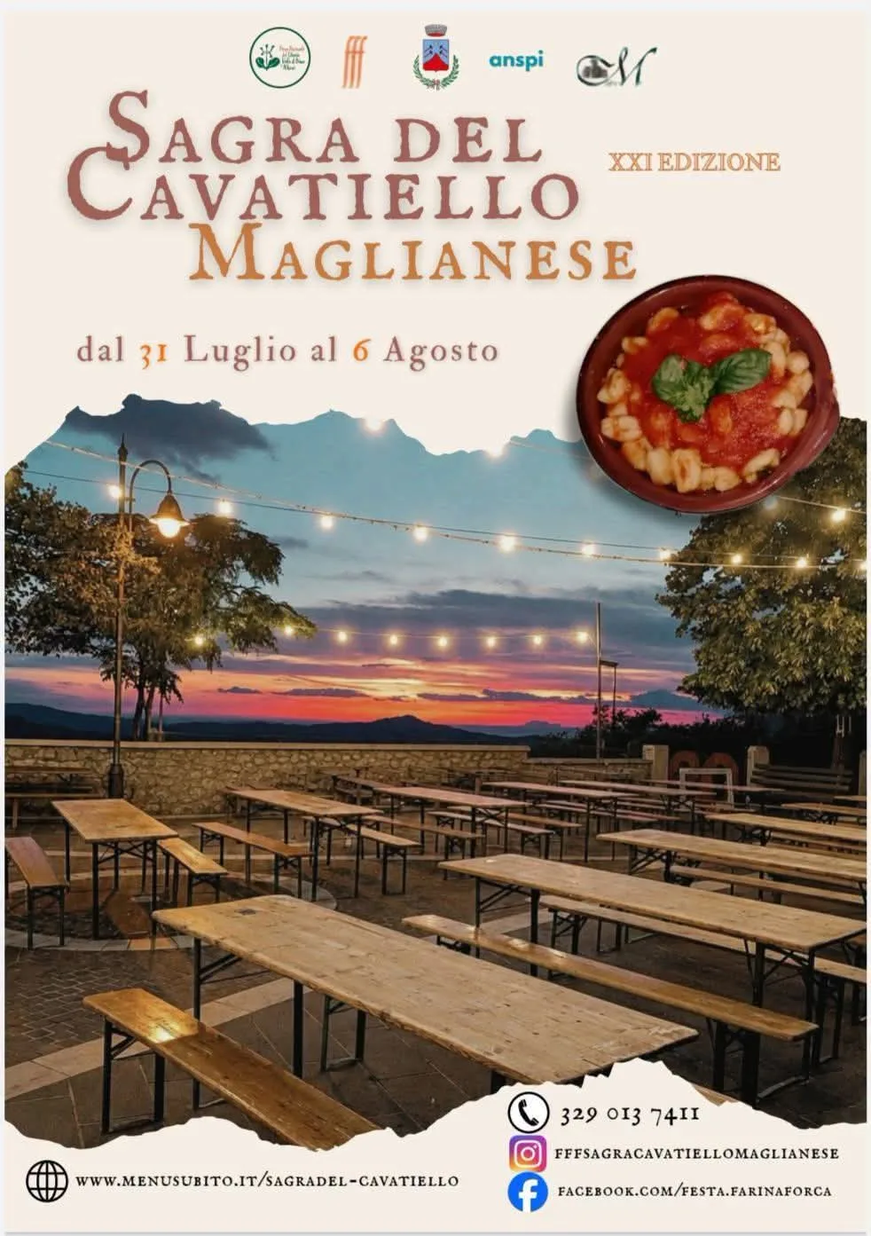 Locandina XXI Sagra del Cavatiello Maglianese 2026 a Magliano Vetere (Salerno)