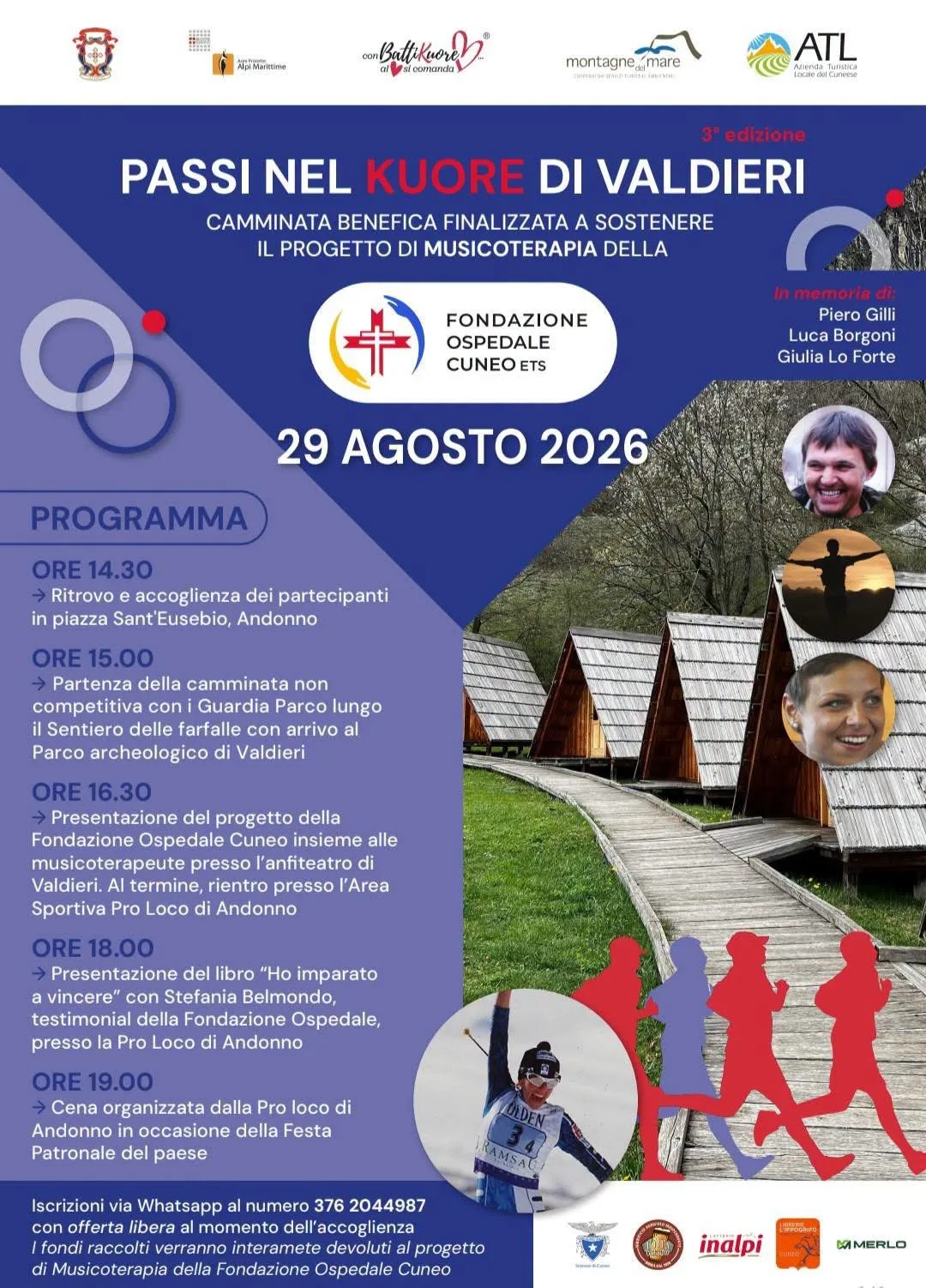 Locandina 3ª edizione Passi nel Kuore di Valdieri 2026 a Valdieri (Cuneo)