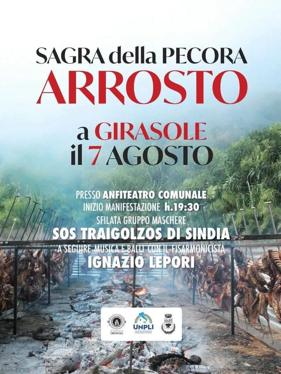 Locandina Sagra della Pecora Arrosto a Girasole 2026 a Girasole (Nuoro)