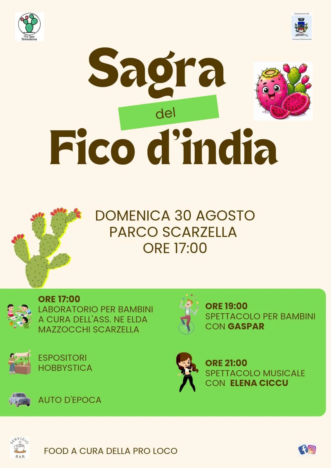 Locandina Sagra del Fico d'India 2026 a Domusnovas (Sud Sardegna)
