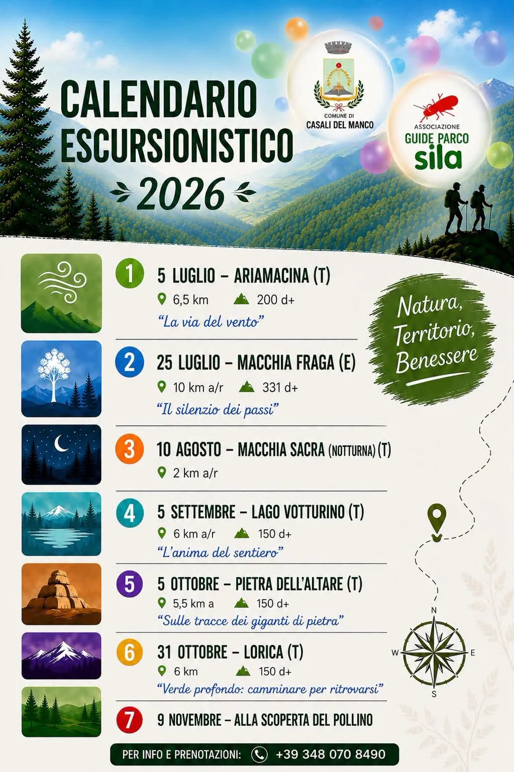 Locandina Macchia Sacra (notturna) 2026 a Casali del Manco (Cosenza)
