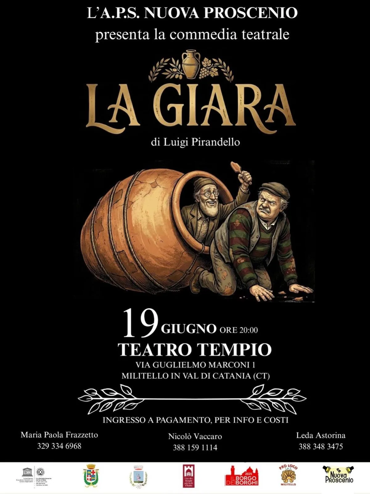 Locandina La Giara 2026 a Militello in Val di Catania (Catania)