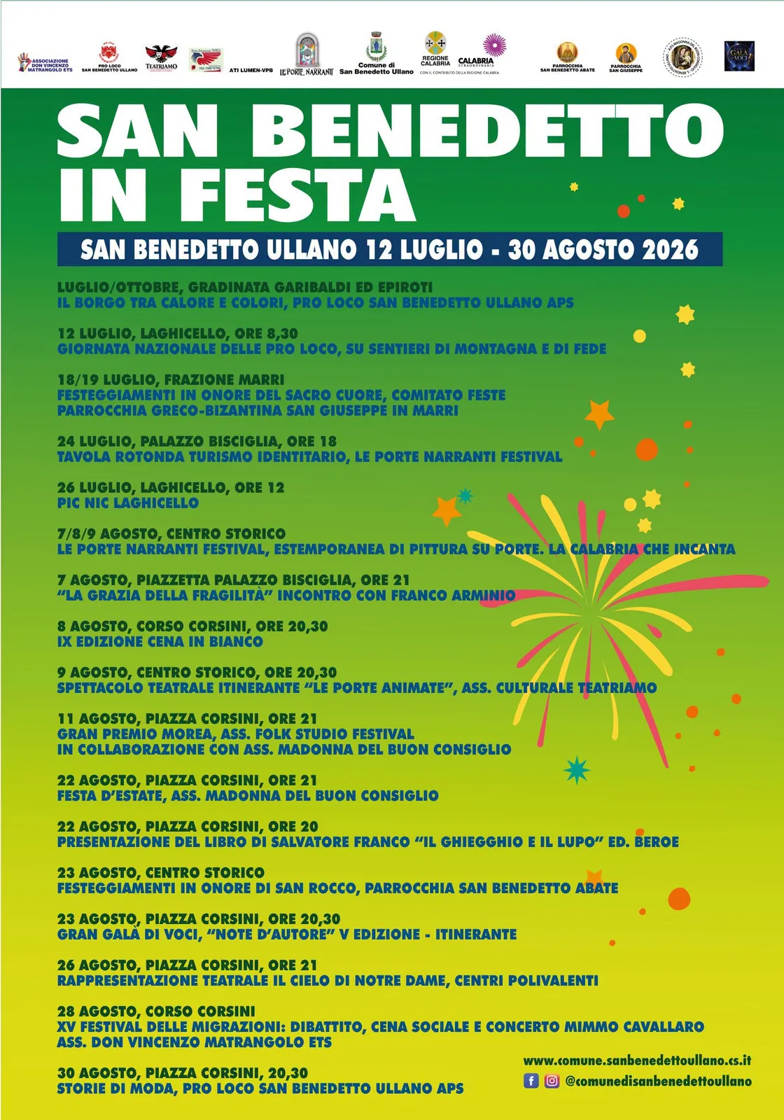 Locandina Le Porte Narranti Festival — Estemporanea di pittura 2026 a San Benedetto Ullano (Cosenza)