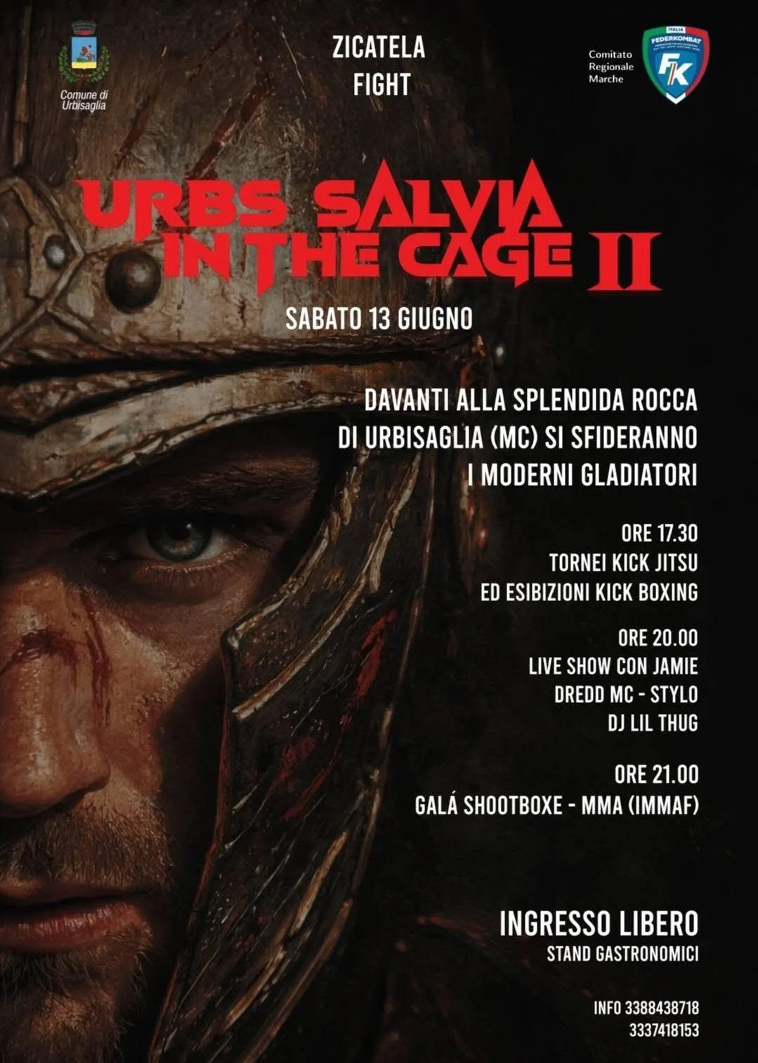 Locandina Urbs Salvia in the Cage II 2026 a Urbisaglia (Macerata)
