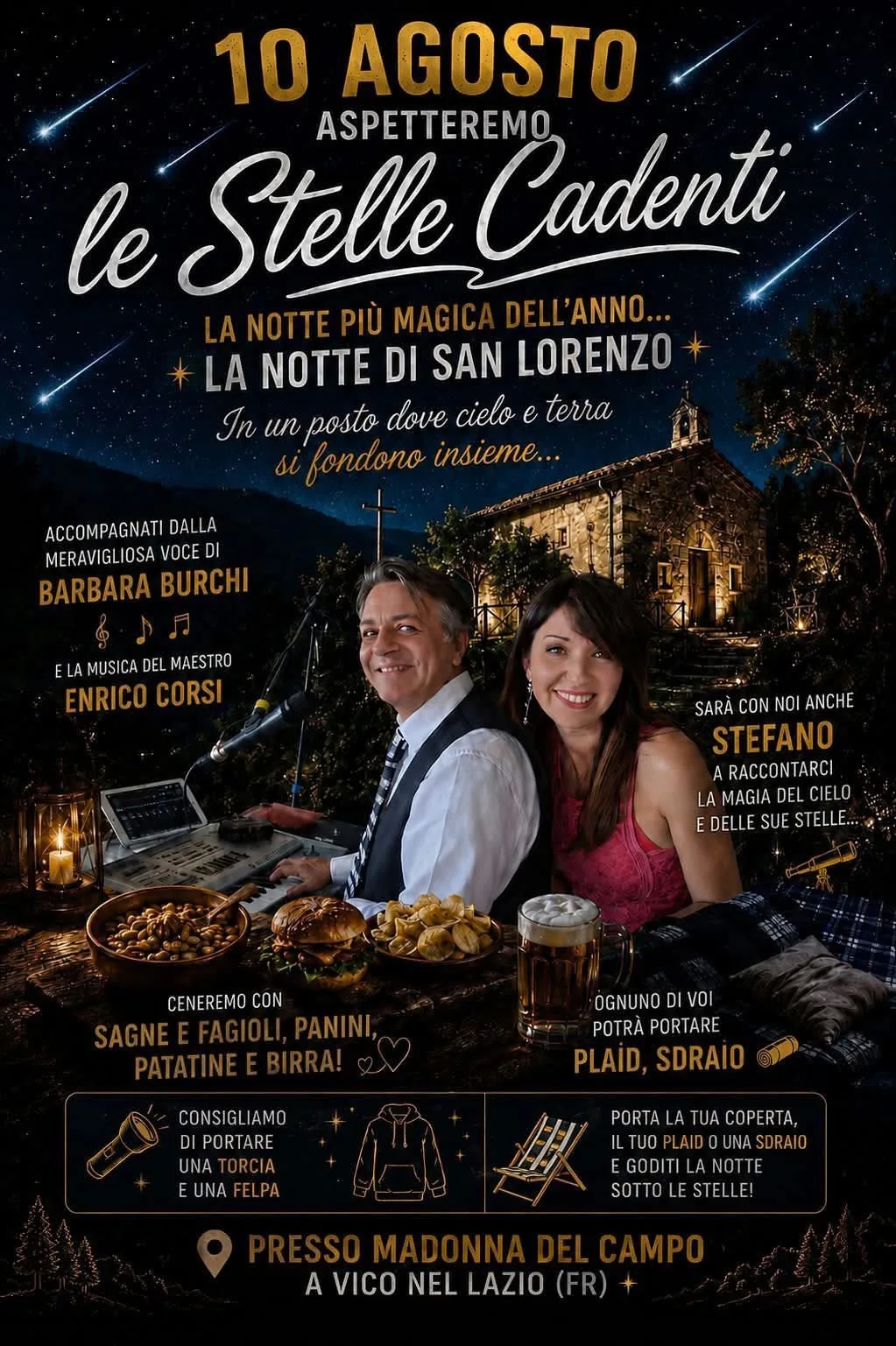 Locandina Le Stelle Cadenti 2026 a Vico nel Lazio a Vico nel Lazio (Frosinone)