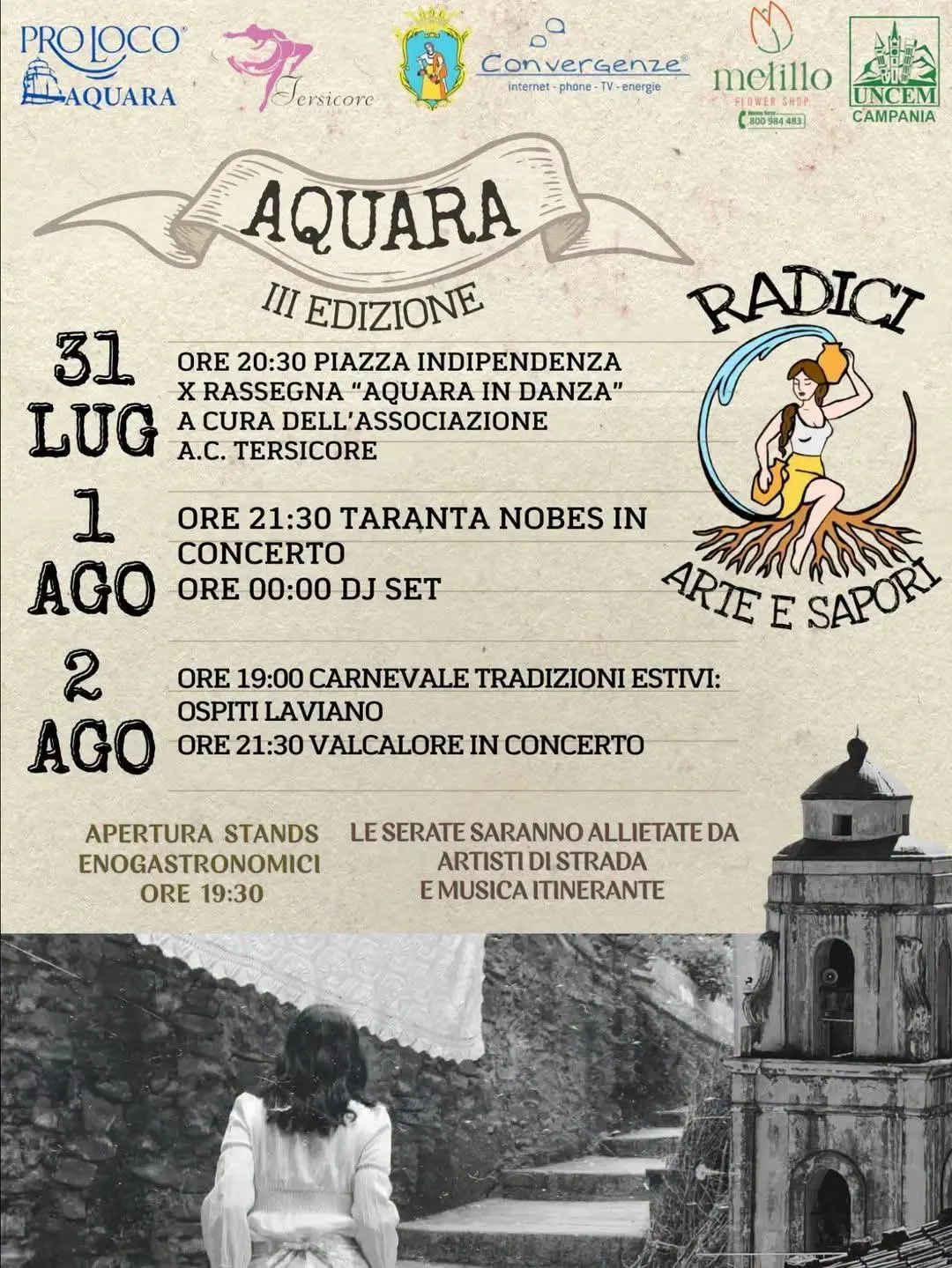 Locandina X Rassegna Aquara in Danza 2026 a Aquara (Salerno)