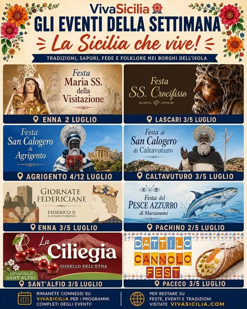 Locandina Festa SS. Crocifisso 2026 a Lascari (Palermo)