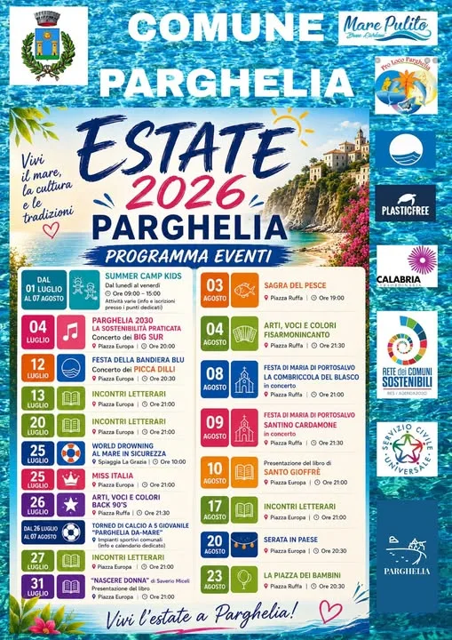 Locandina Summer Camp Kids 2026 a Parghelia (Vibo valentia)