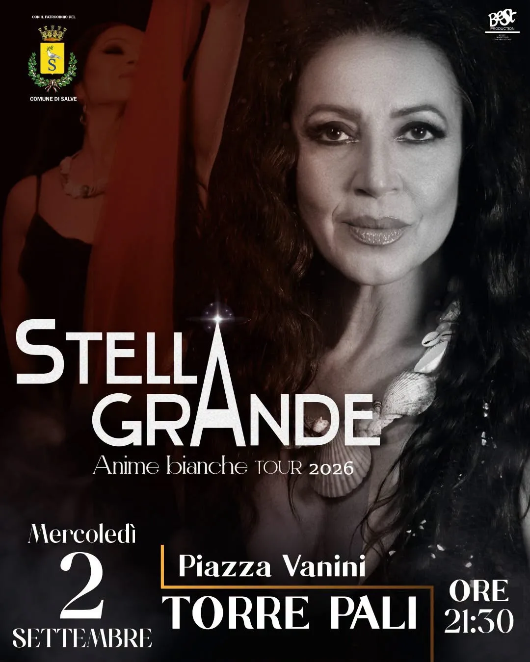 Locandina Stella Grande Anime bianche TOUR 2026 a Salve (Lecce)