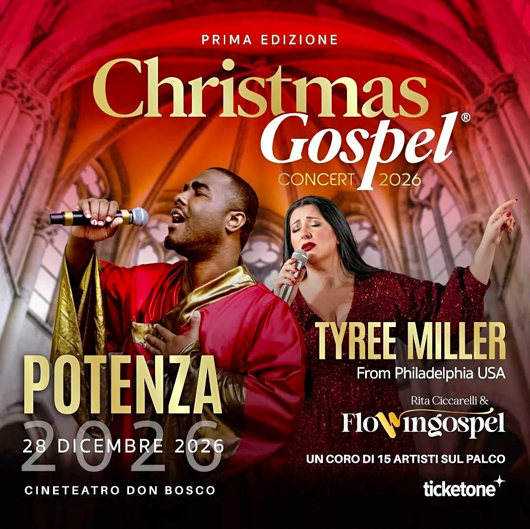 Locandina Prima Edizione Christmas Gospel Concert 2026 a Potenza (Potenza)