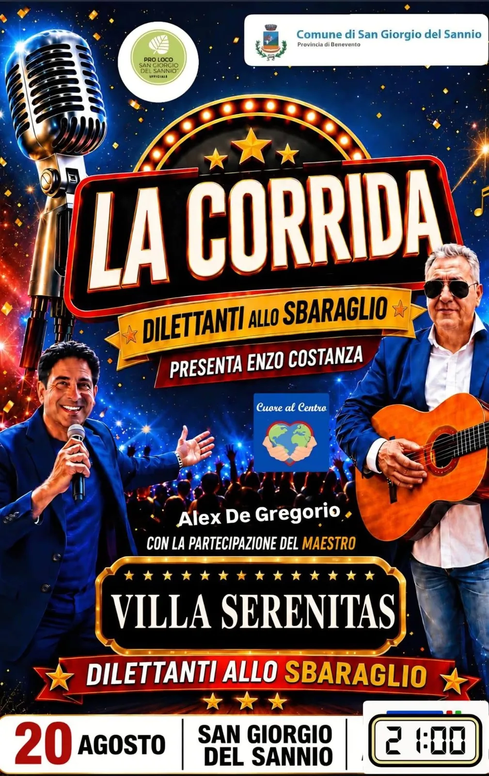 Locandina La Corrida - Dilettanti allo Sbaraglio 2026 a San Giorgio del Sannio (Benevento)