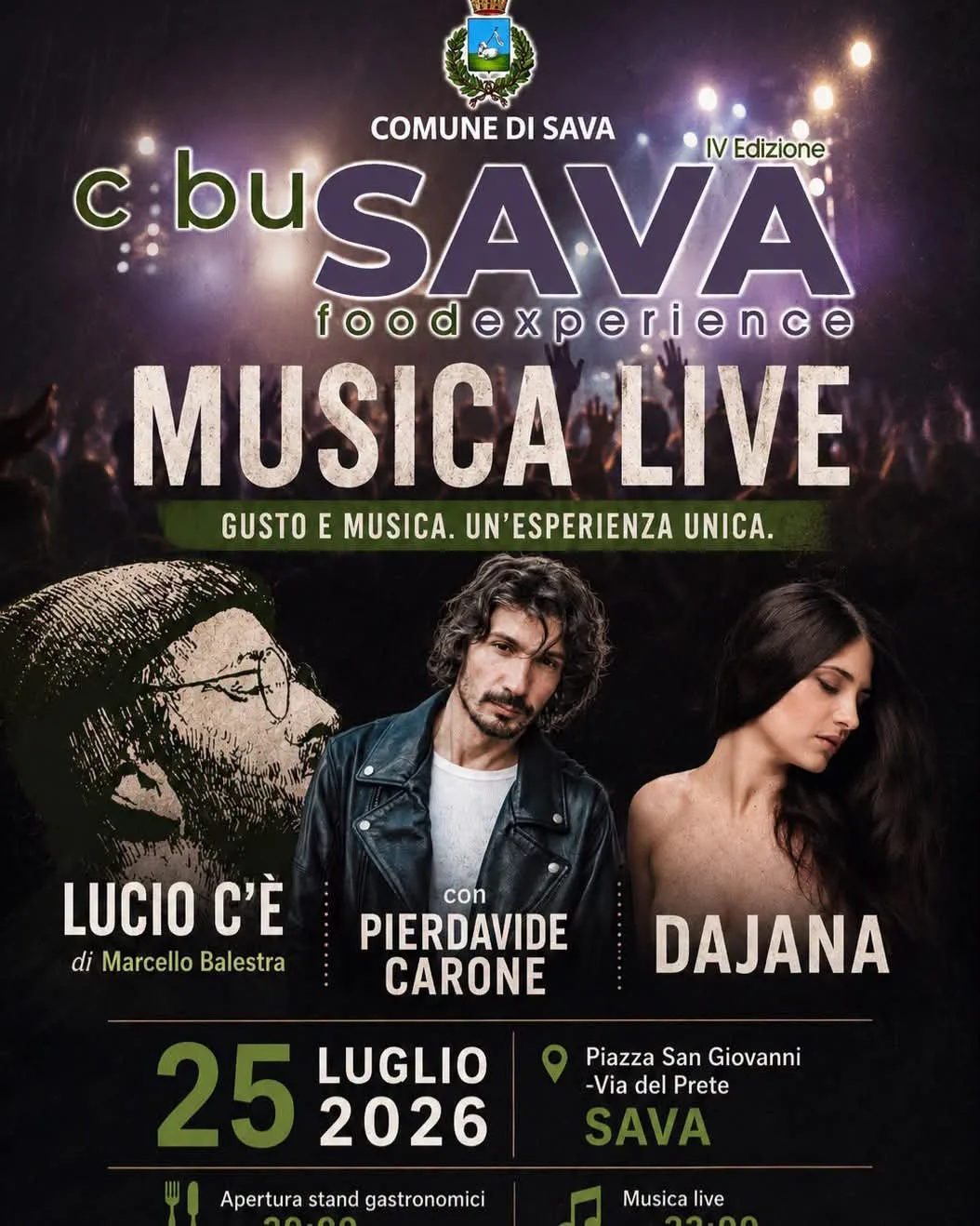 Locandina 4ª Edizione buSAVA foodexperience 2026 a Sava (Taranto)