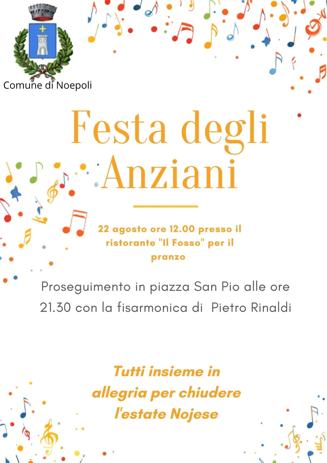 Locandina Festa degli Anziani 2026 a Noepoli (Potenza)