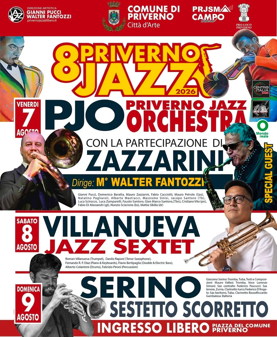 Locandina 8° Priverno Jazz 2026 a Priverno (Latina)