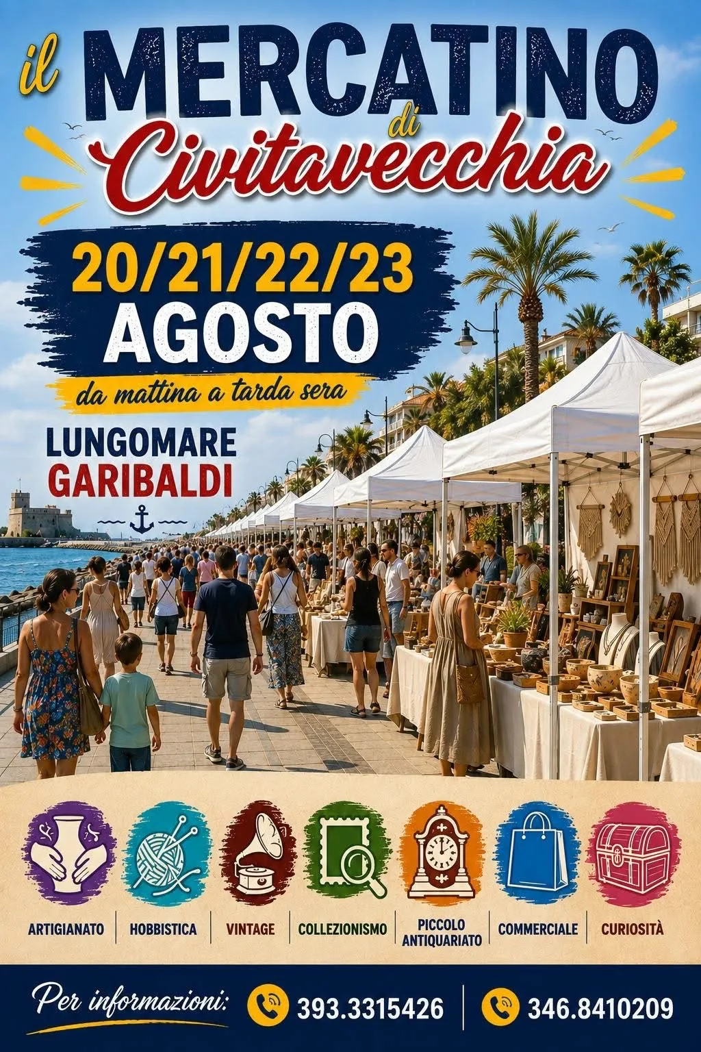 Locandina Il Mercatino di Civitavecchia 2026 a Civitavecchia (Roma)