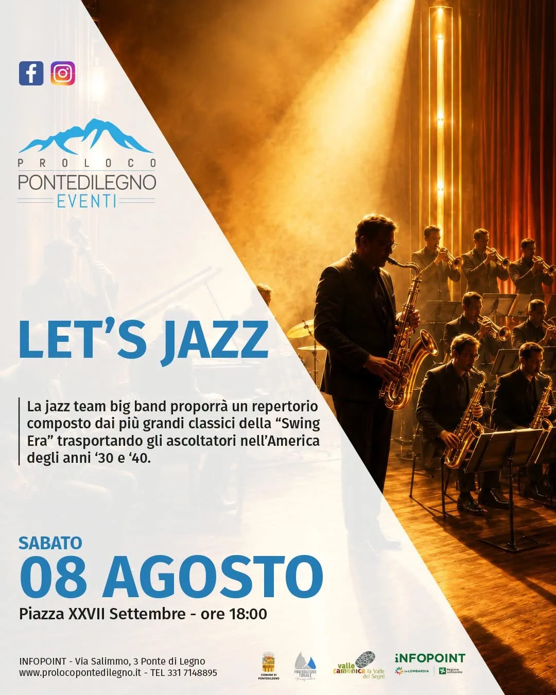 Locandina Let's Jazz 2026 a Ponte di Legno (Brescia)