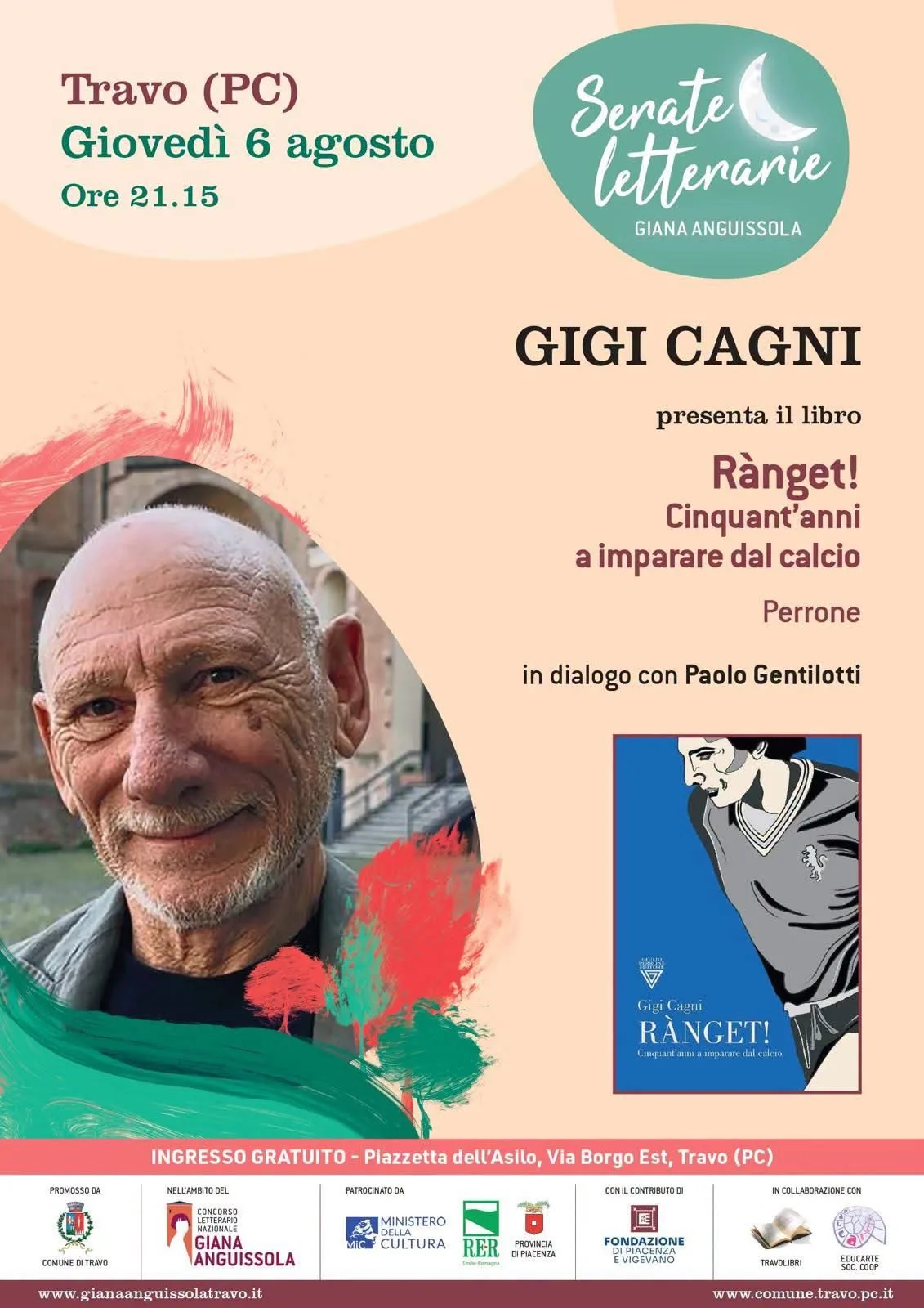 Locandina Serate Letterarie Giana Anguissola 2026 a Travo (Piacenza)
