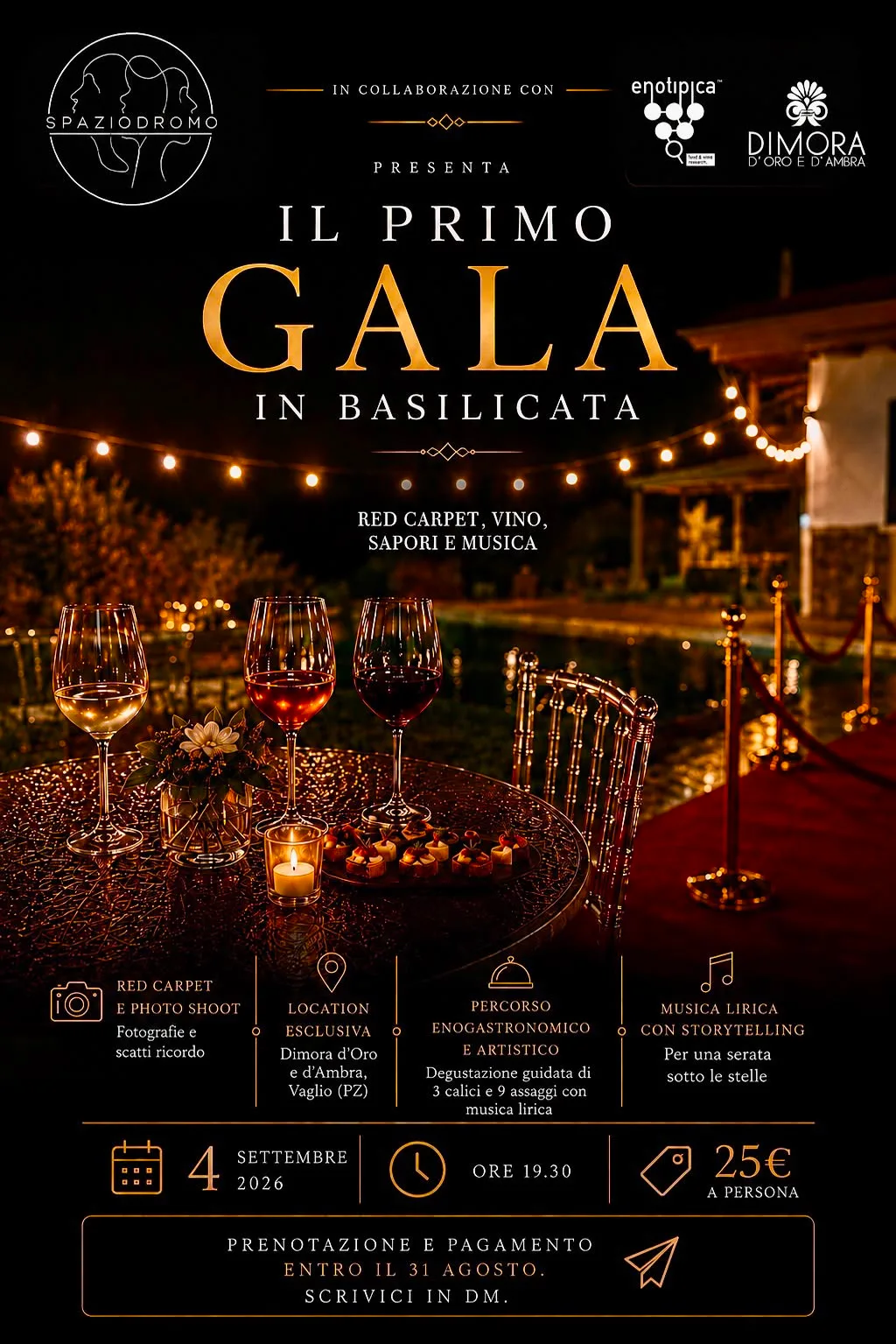 Locandina Il Primo Gala in Basilicata 2026 a Vaglio Basilicata (Potenza)