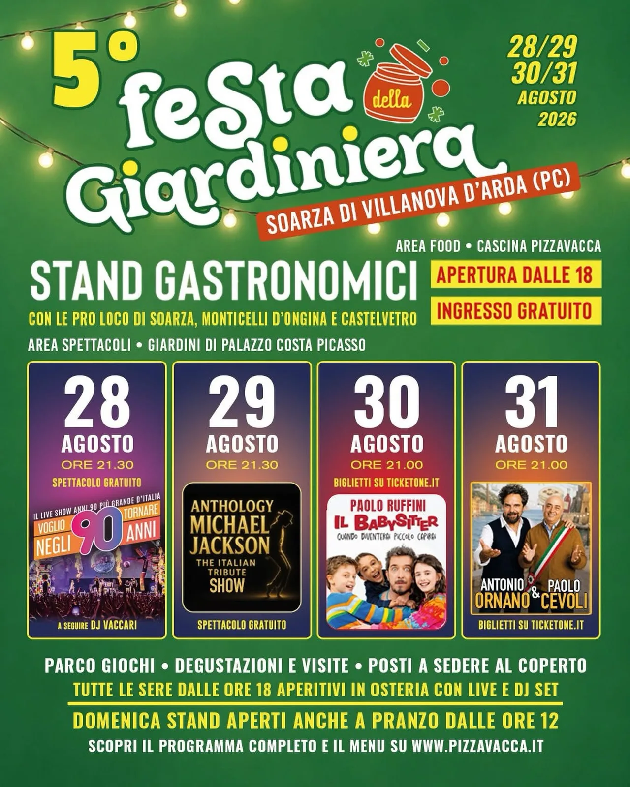 Locandina 5ª Festa Giardiniera 2026