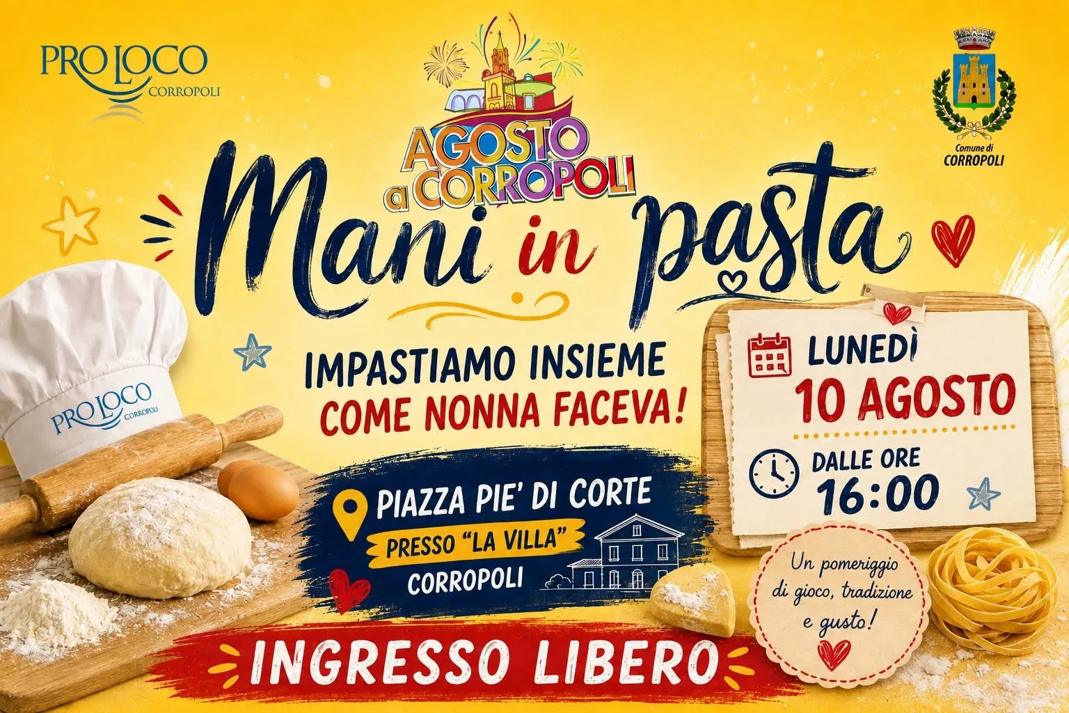 Locandina Mani in Pasta 2026 a Corropoli a Corropoli (Teramo)