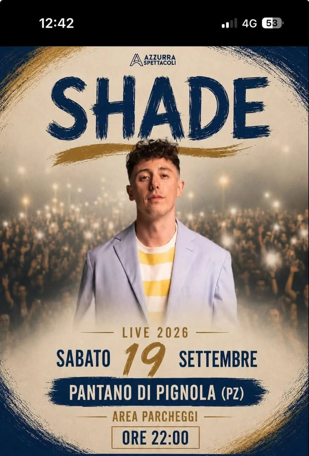 Shade Live 2026 a Pantano di Pignola