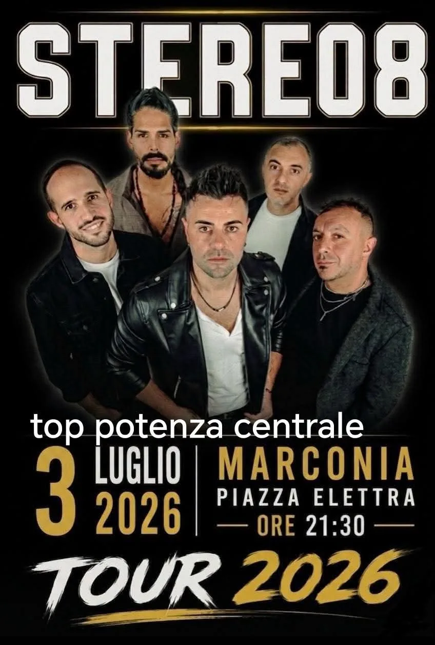 Concerto Stereo8 Tour 2026 a Marconia