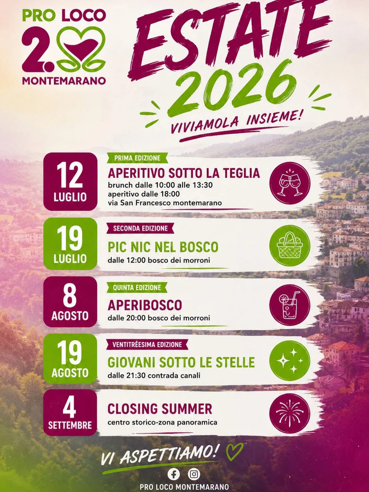 Locandina Closing Summer 2026 a Montemarano (Avellino)