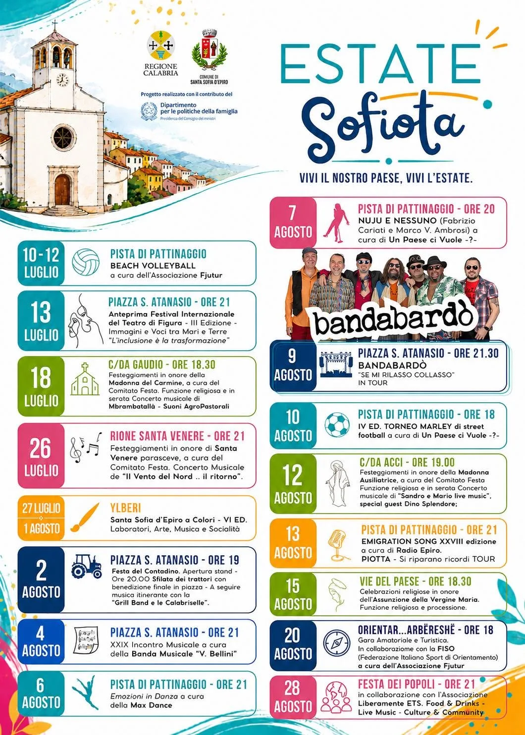 Locandina Emozioni in Danza 2026 a Santa Sofia d'Epiro (Cosenza)