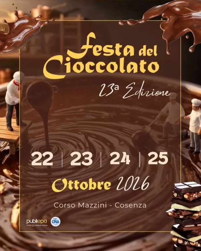Locandina 23ª Festa del Cioccolato 2026 a Cosenza (Cosenza)