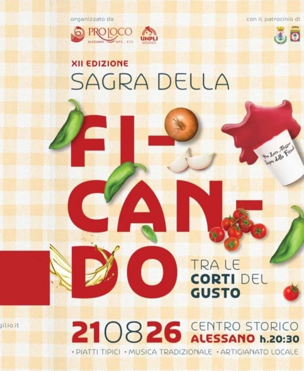Locandina XII Edizione Sagra della Ficando 2026 a Alessano (Lecce)