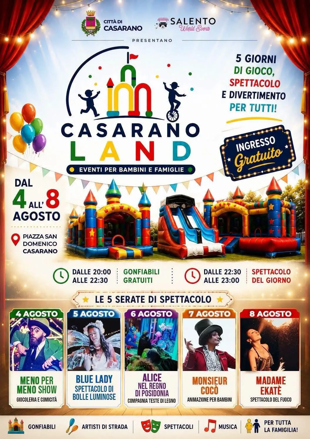 Locandina Monsieur Cocò — Casarano Land 2026 a Casarano (Lecce)