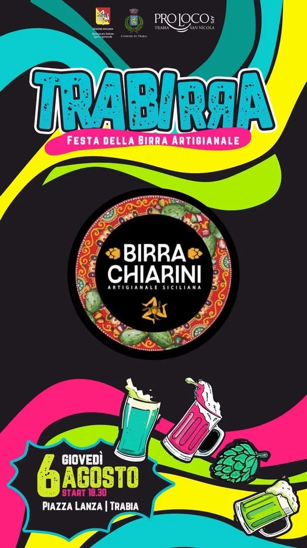 Locandina Trabiraa Festa della Birra Artigianale 2026 a Trabia (Palermo)