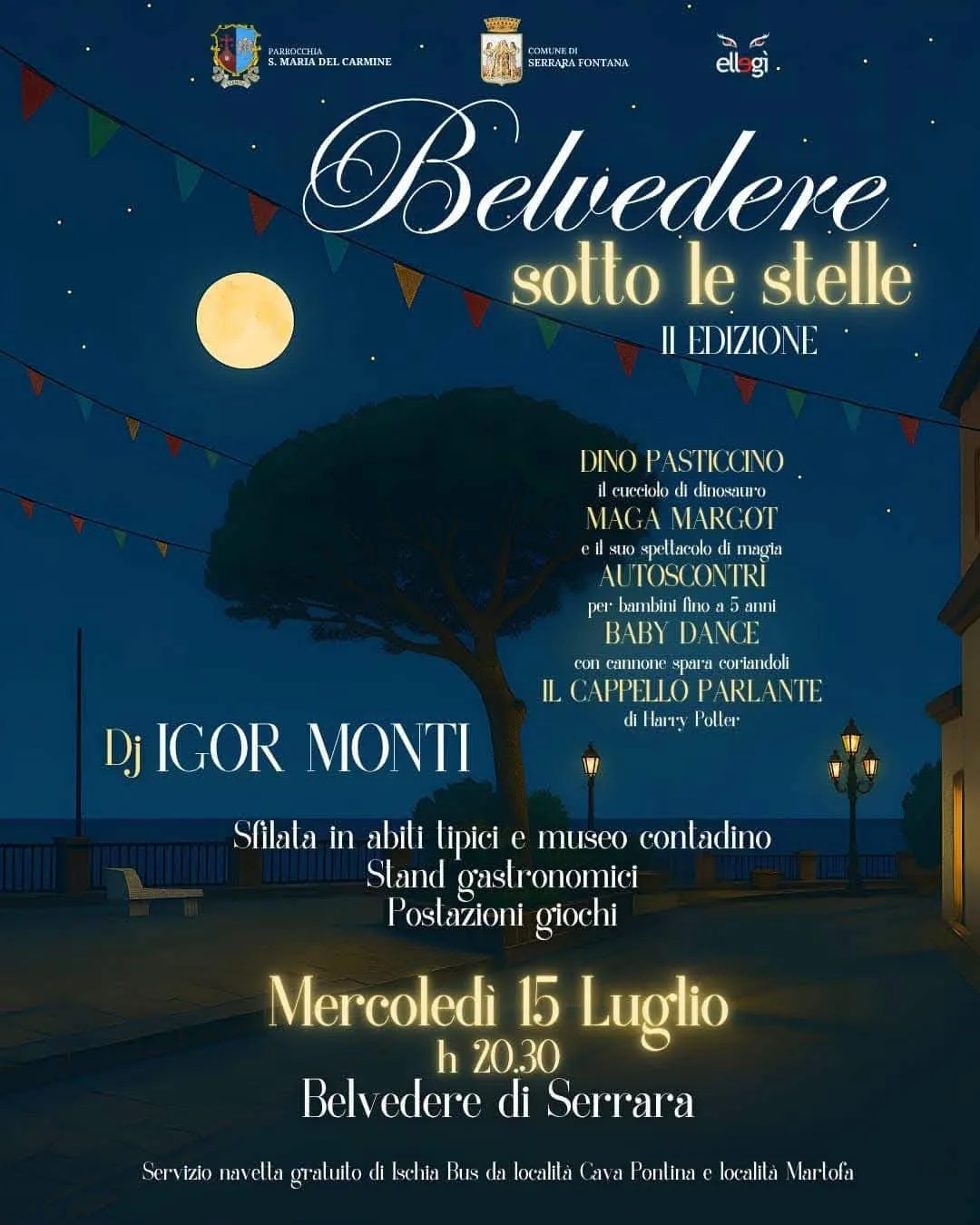 Locandina Belvedere sotto le stelle — II Edizione 2026 a Serrara Fontana (Napoli)