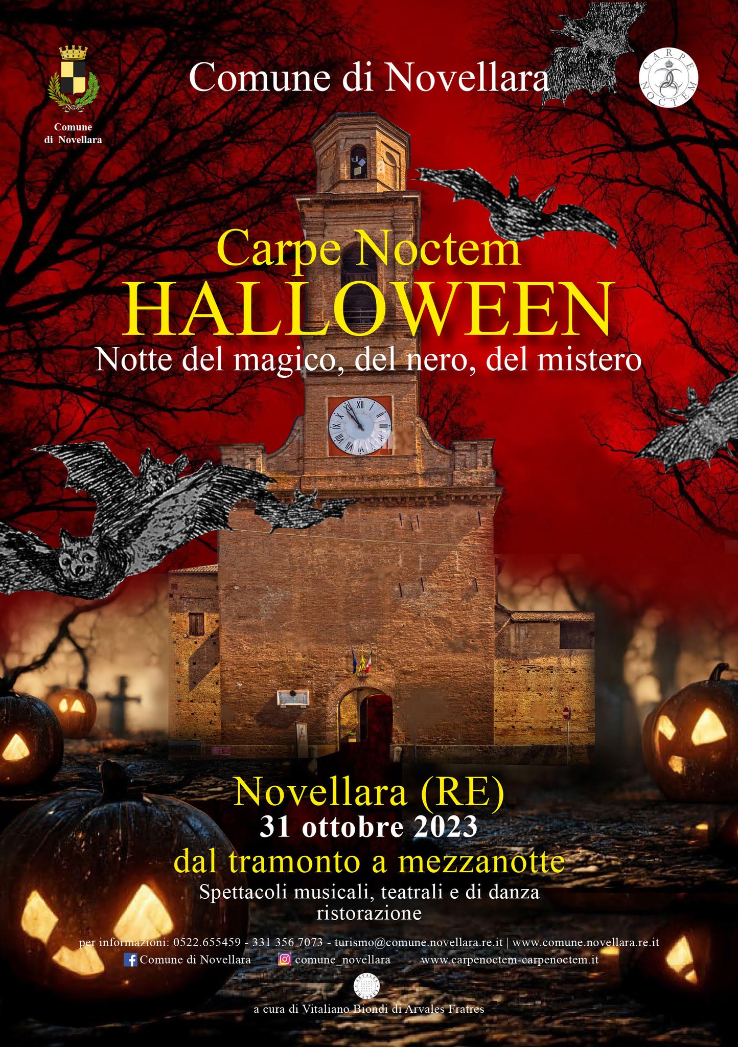 Locandina Carpe Noctem - Halloween a Novellara (Reggio nell'emilia)