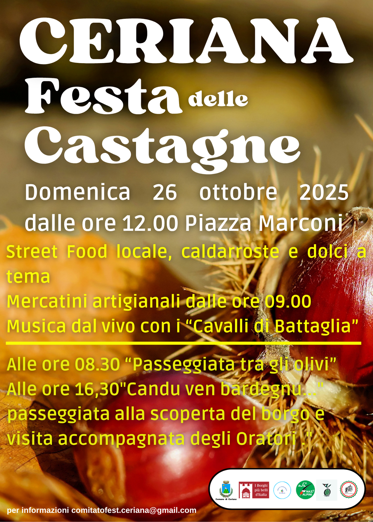 Festa de Rustìe - Festa delle Castagne 2025