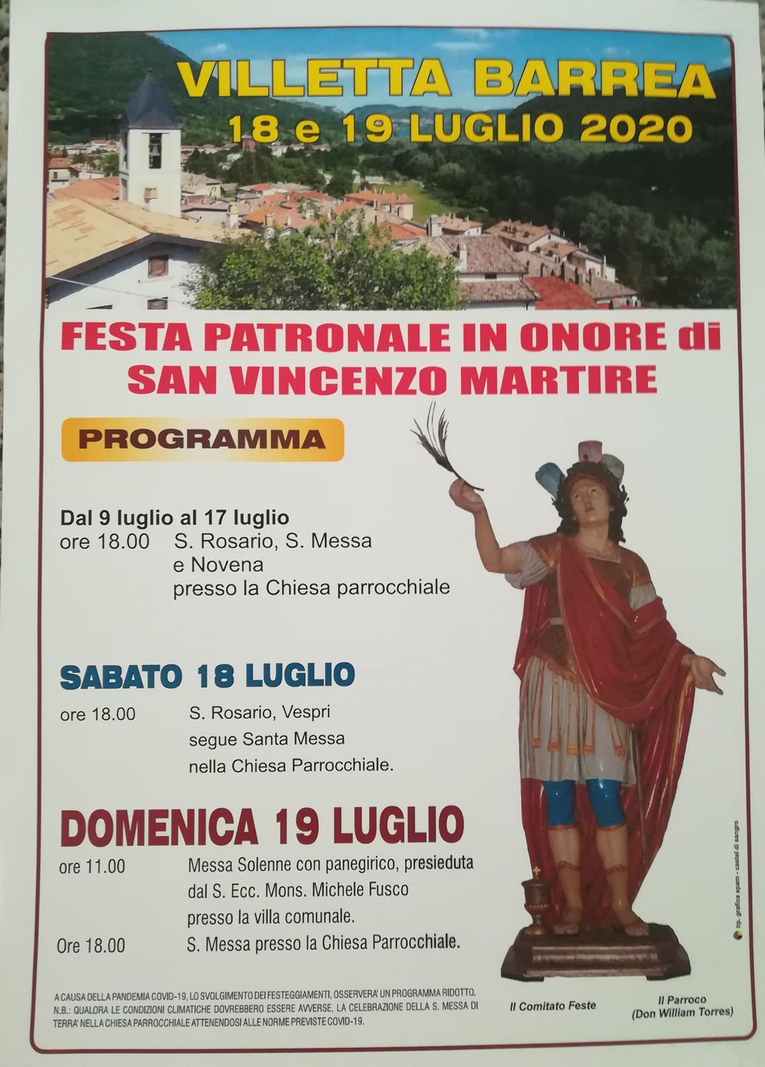 Festa Patronale in onore di San Vincenzo Martire