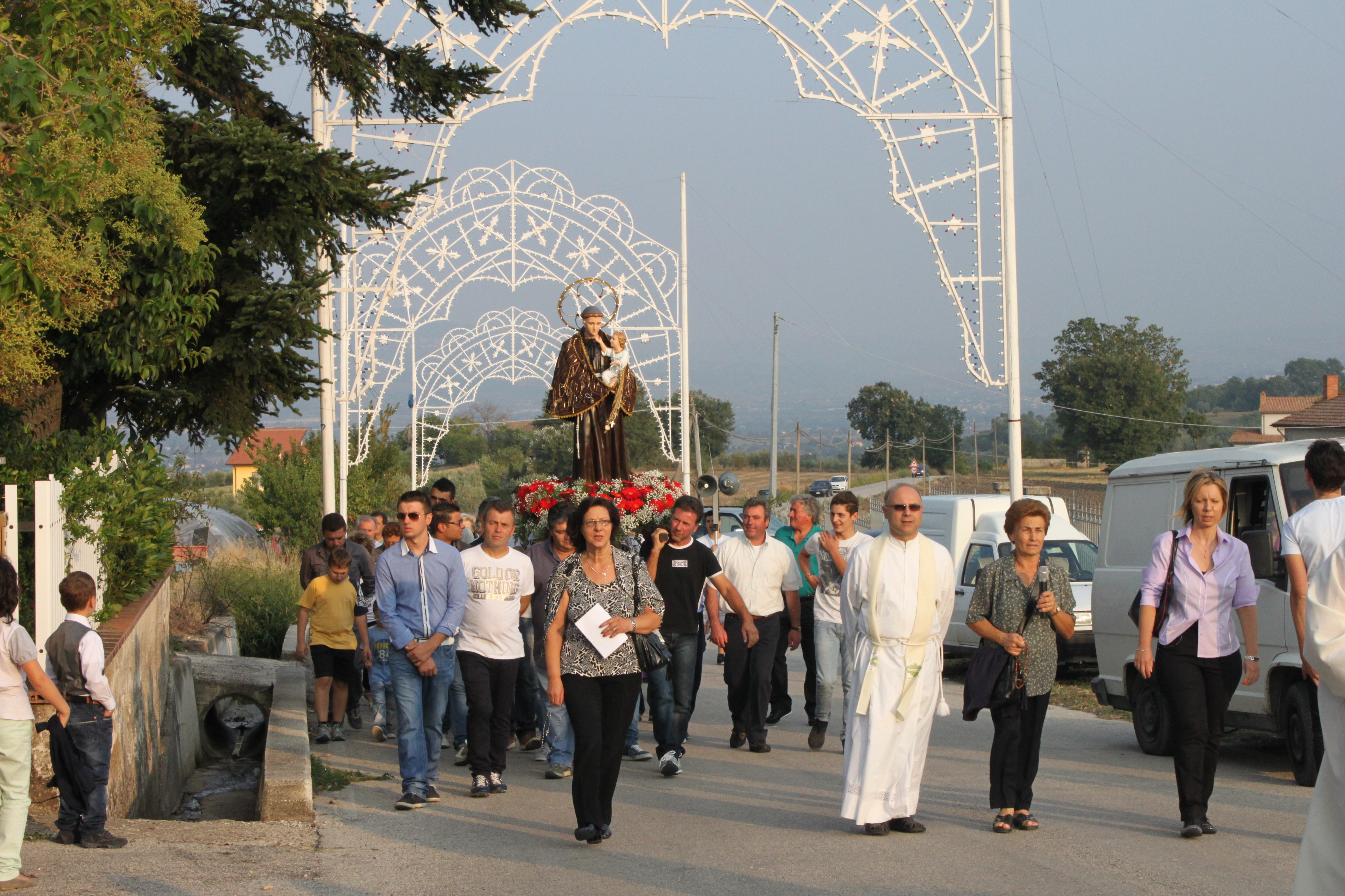 Locandina Festa di Sant'Antonio di Padova di Contrada Bosco a Grottaminarda (Avellino)