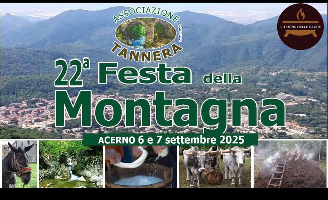 Locandina 23° Festa della Montagna 2026 a Acerno (Salerno)